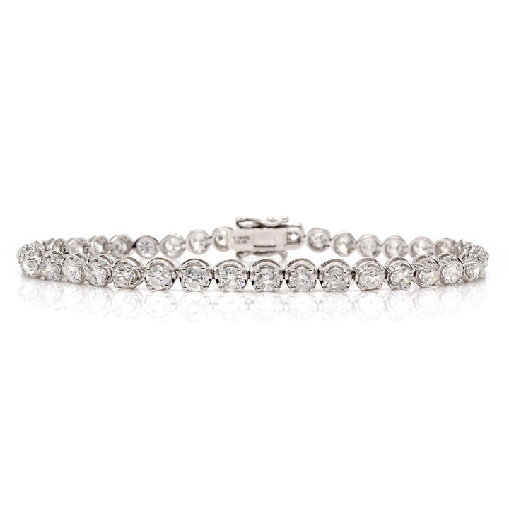 18CT White Gold 5.00CT Diamond Tennis Bracelet