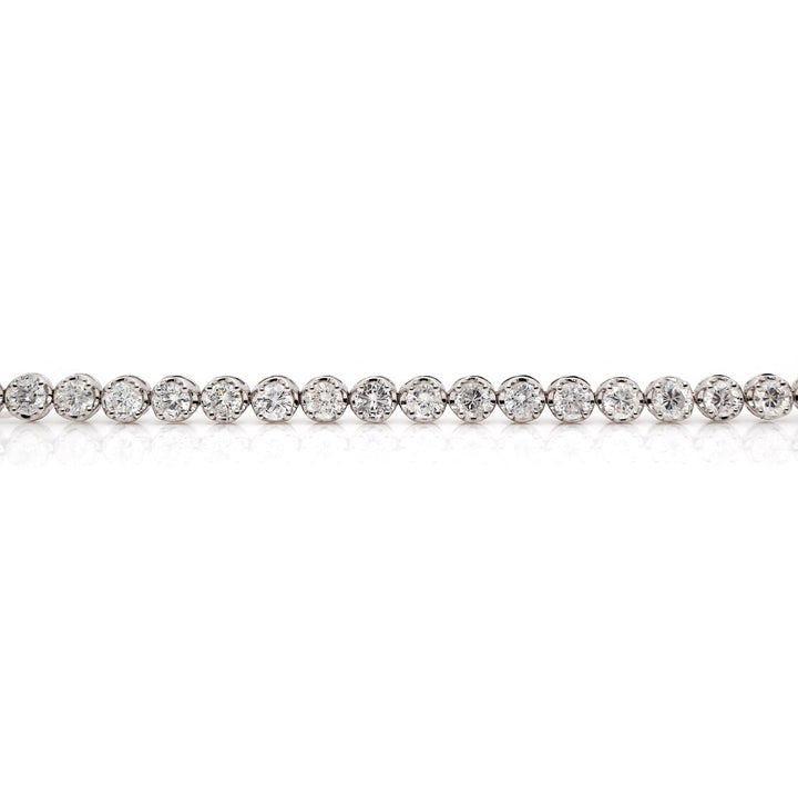 18CT White Gold 5.00CT Diamond Tennis Bracelet