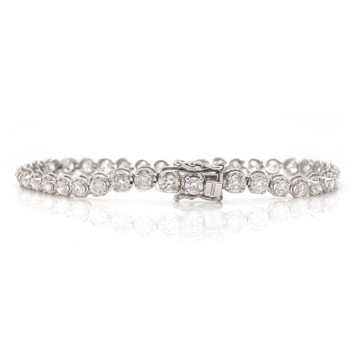 18CT White Gold 5.00CT Diamond Tennis Bracelet