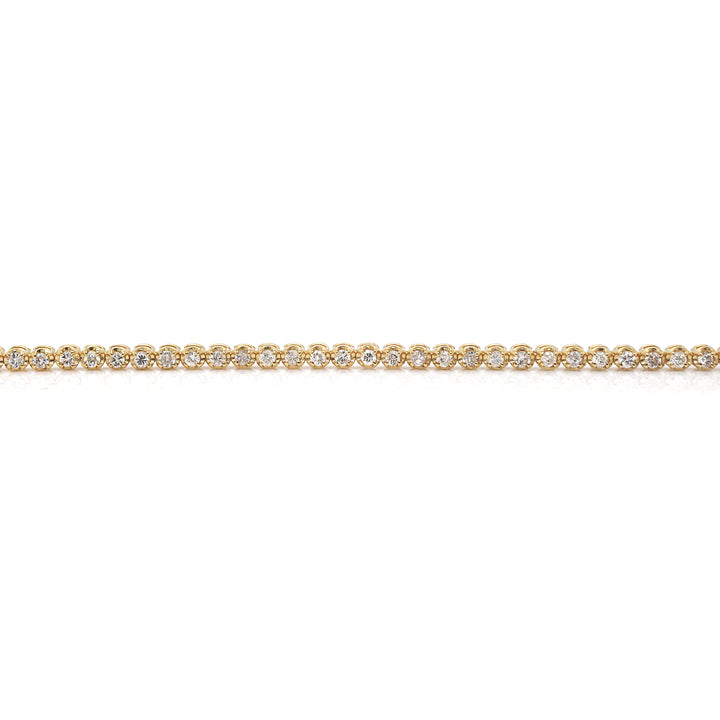 18CT Yellow Gold 1.00CT Diamond Tennis Bracelet