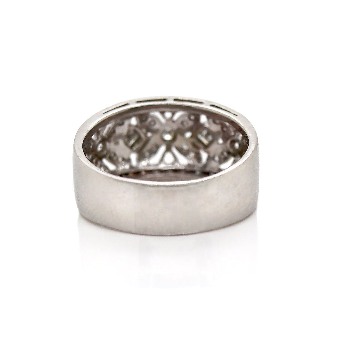 Platinum Diamond Cocktail Ring