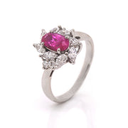 Platinum Fancy Pink Sapphire And Diamond Dress Ring