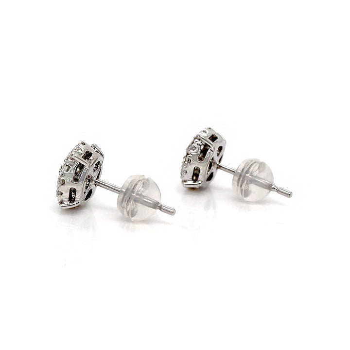 18CT White Gold 0.50ct Diamond Stud Earrings