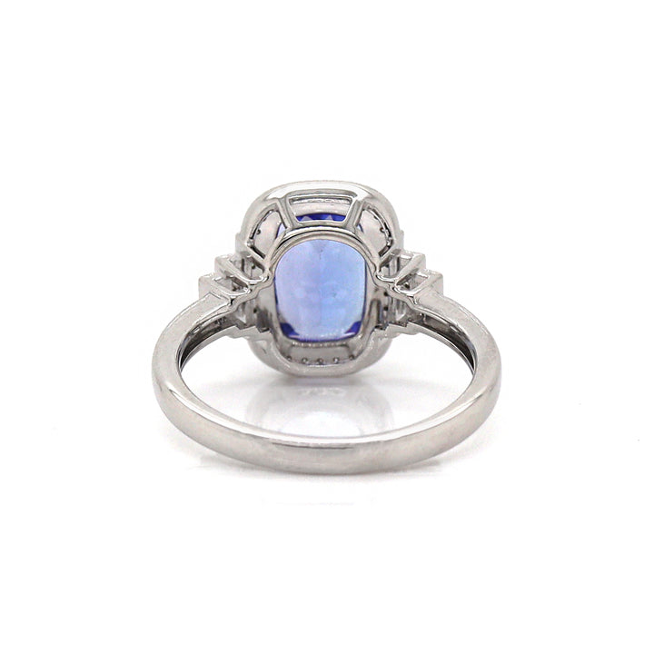 14CT White Gold Tanzanite And Diamond Dress Ring