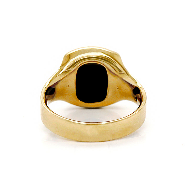 18CT Yellow Gold Antique Victorian Bloodstone Gents Ring